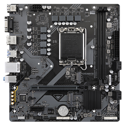 Gigabyte B760M E | Processor family Intel | Processor socket LGA1700 | DDR5 | Supported hard disk dr