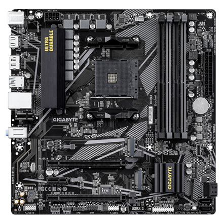 Gigabyte B550M DS3H R2 | Processor family AMD | Processor socket AM4 | DDR4 DIMM | Supported hard di