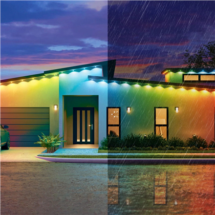 Nanoleaf Smart Multicolor Permanent Outdoor Lights Smarter Kit