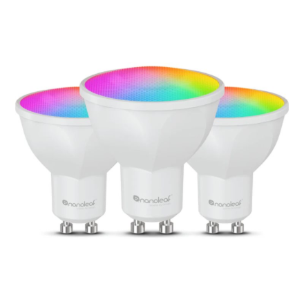 Nanoleaf Essentials Matter Wi-Fi GU10 Smart Bulb RGBCW 3pcs pack|Nanoleaf Essentials Matter Wi-Fi Sm