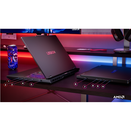 Lenovo Legion Pro 5 16AFR10 | Eclipse Black | 16 " | OLED | WQXGA | 2560 x 1600 pixels | AMD Ryzen 9