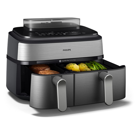 Philips Dual Basket Airfryer | NA555/00 5000 series | Power 2750 W | Capacity 9 L | RapidAir Plus | 