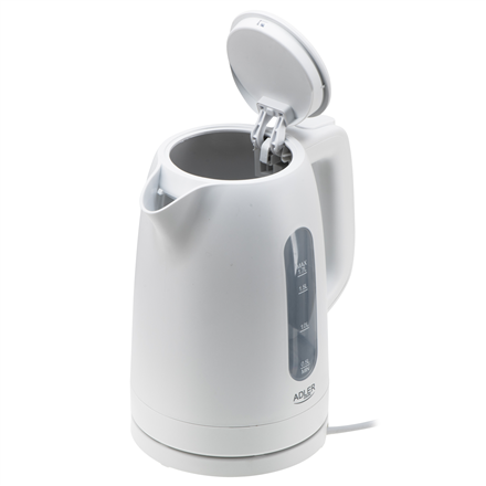 Adler Kettle | AD 1379w | Electric | 2200 W | 1.7 L | Polypropylene | 360° rotational base | White