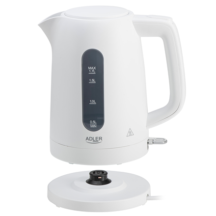 Adler Kettle | AD 1379w | Electric | 2200 W | 1.7 L | Polypropylene | 360° rotational base | White
