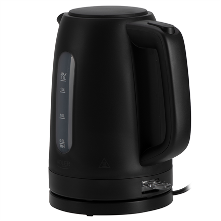 Adler Kettle | AD 1379b | Electric | 2200 W | 1.7 L | Polypropylene | 360° rotational base | Black