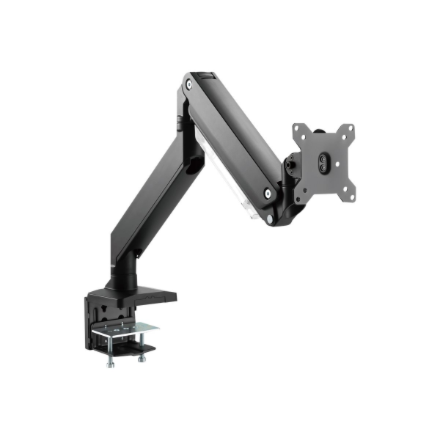 Digitus Desk Mount | Universal Single Monitor Mount with Gas Spring and Clamp Mount | Adjustable Hei