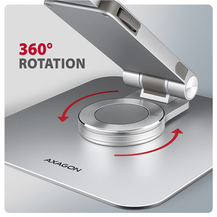 AXAGON Desk Mount | STND-LR stand with 360° rotation for laptops and tablets | Adjustable Height