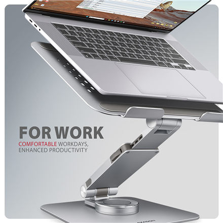 AXAGON Desk Mount | STND-LR stand with 360° rotation for laptops and tablets | Adjustable Height