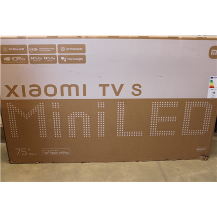SALE OUT. Xiaomi TV S Mini 2025 75" (3840 x 2160) | Xiaomi TV | S Mini LED 2025 | 75 | Smart TV | Go