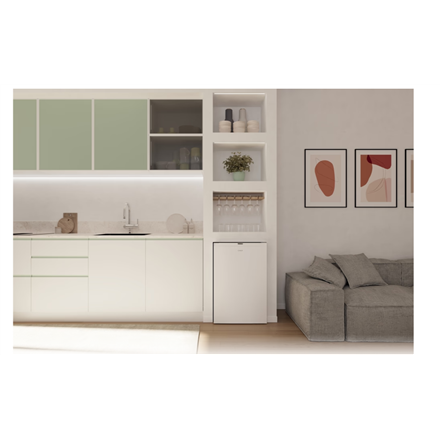 Candy Refrigerator | CNOQ2S58EW | Energy efficiency class E | Free standing | Larder | Height 85 cm 