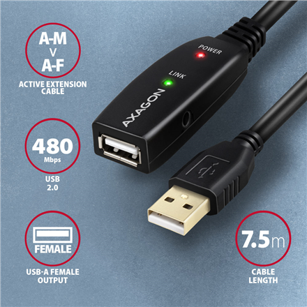 AXAGON Active extension cable
