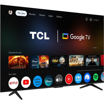TCL 4K QLED TV | 65T69C | 65 | Smart TV | Google TV | UHD | Black