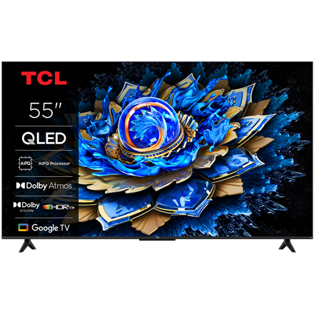 TCL 4K QLED TV | 55T69C | 55 | Smart TV | Google TV | UHD | Black