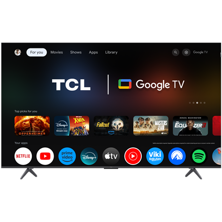 TCL 4K QLED TV | 75T8C | 75 | Smart TV | Google TV | Black