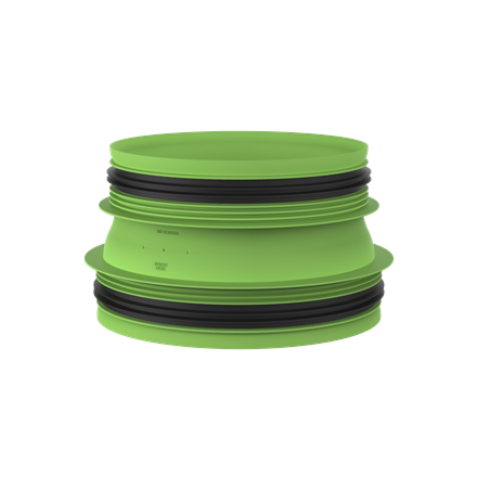 DUCO Connection Piece with Joint D200/D180 (M/M)