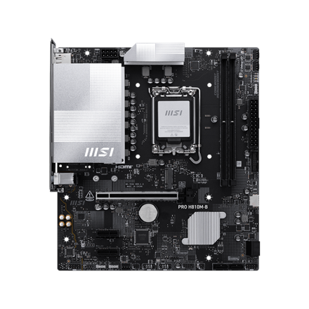 MSI PRO H810M-B | Processor family Intel H810 | Processor socket LGA1851 | DDR5 | Supported hard dis