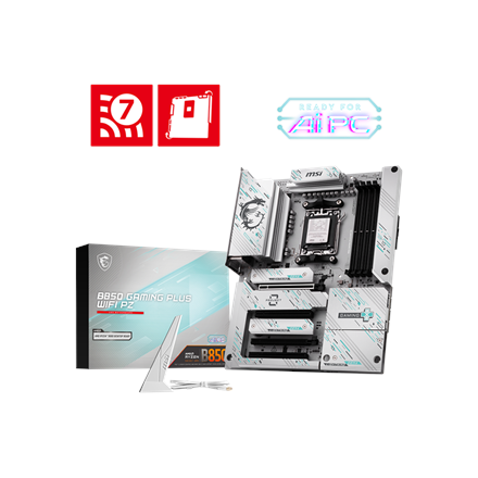 MSI B850 GAMING PLUS WIFI PZ | Processor family AMD B850 | Processor socket AM5 | DDR5 | Supported h