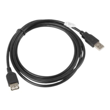 Lanberg USB-A 2.0 Cable 1.8 m | CA-USBE-10CC-0018-BK | USB Type-A to USB Type-A