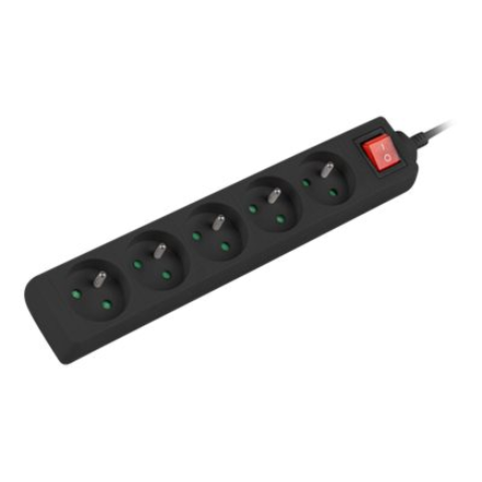 Lanberg Cable Power Strip 3M 5X French Outlets with Switch