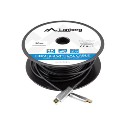 Lanberg HDMI V2.0 Cable | CA-HDMI-20FB-0300-BK | HDMI to HDMI | 30 m