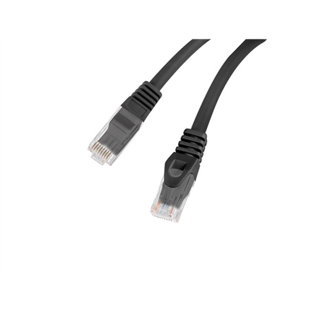 Lanberg | Patchcord Cat.6 UTP LSZH CU | PCU6-10CU-0050-BK | 0.5 m | Black