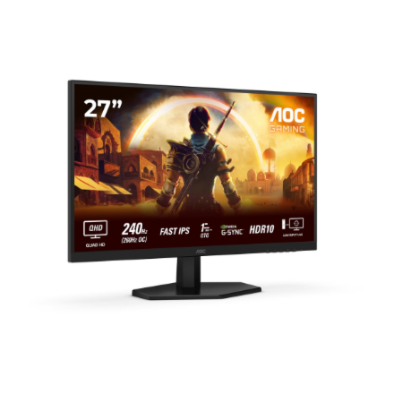 AOC | Q27G42ZE | 27 " | IPS | QHD | 16:9 | 260 Hz | 1 ms | 2560 x 1440 pixels | 300 cd/m² | HDMI por