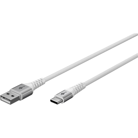 Goobay USB-C to USB-A Supersoft Textile Cable with Metal Plugs | 74531