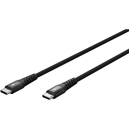 Goobay USB-C Supersoft Textile Cable with Metal Plugs | 73954