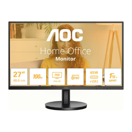 AOC | 27B3CA2 | 27 " | IPS | FHD | 16:9 | 100 Hz | 1 ms | 1920 x 1080 pixels | 250 cd/m² | HDMI port