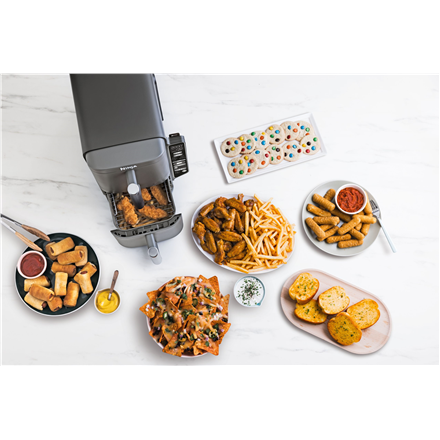 NINJA | Double Stack XL 2-Level Air Fryer with Smart Cook System | SL451EU | Capacity 9.5 L | Grey
