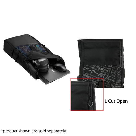 Asus BP4701 ROG BACKPACK/15_17 | Asus BP4701 | Notebook carrying backpack | Fits up to size 17 " | B