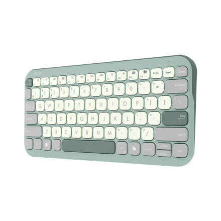 Asus Marshmallow KW100 | Keyboard | Wireless | US International | Green Tea Latte | Bluetooth