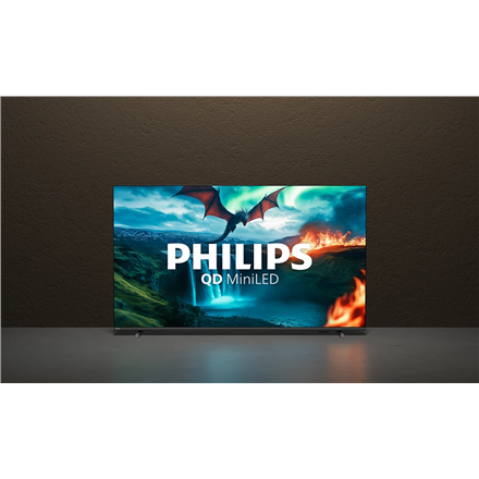 Philips QD MiniLED 4K TV | 75MLED820/12 | 75 | Smart TV | TITAN OS | UHD | Black