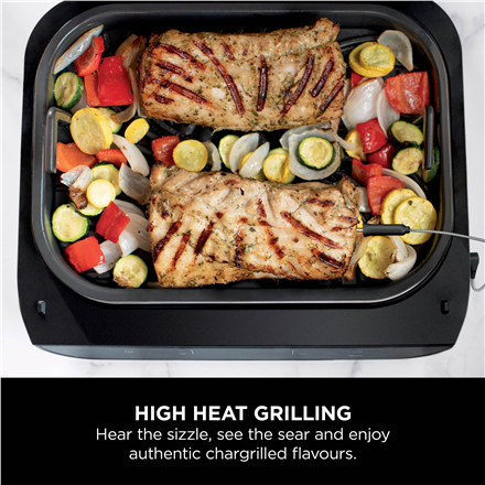 NINJA | 6-in-1 MAX Grill and Air Fryer | DG551EU | 3.8 L | Number of programs 6 | Silver/Black
