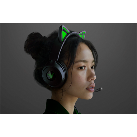 Razer Gaming Headset | Kraken Kitty V3 X | Wired | Over-Ear | Microphone | Black