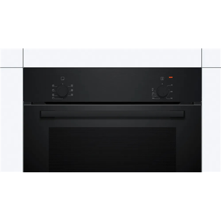 Bosch Oven | HBF010BA1 | 66 L | Electric | Manual | Knobs | Height 59.5 cm | Width 59.4 cm | Black