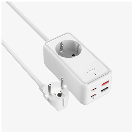 Fixed harging Strip power extension adapter with 2x USB-C and 2x USB