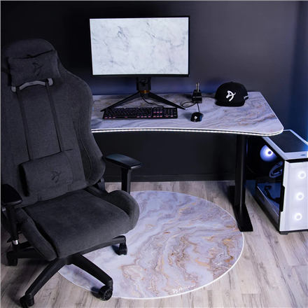 Arozzi Zona Round Floor Pad | White Marble