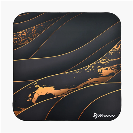 Arozzi Zona Square Floor Pad | Black/Gold