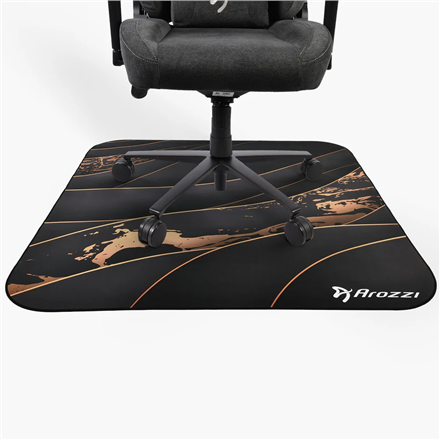 Arozzi Zona Square Floor Pad | Black/Gold