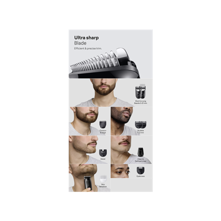 Braun 10in1 Hair Clipper Set | All-in-One Series 3 AIO3560 | Cordless | Number of length steps 14 | 