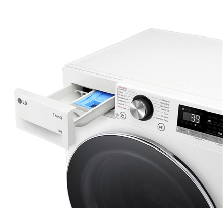 LG Washing machine | F2WR708S3W | Energy efficiency class A | Front loading | Washing capacity 8 kg 