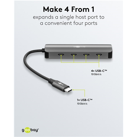 Goobay Slim 4-Port USB-Hub