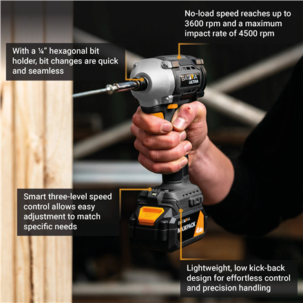 Batavia B.V. 18V Cordless Brushless Impact Driver 230 Nm