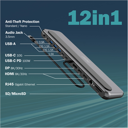 Digitus USB-C 8K docking station