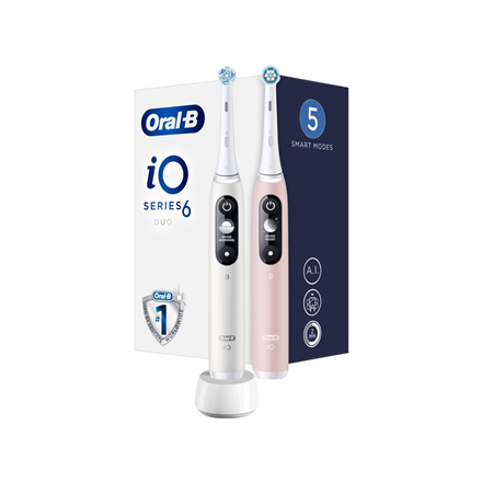 Oral-B Electric Toothbrush | iO6 DuoPack | Rechargeable | For adults | Number of brush heads include