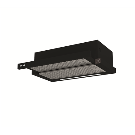 CATA Hood | TFH 6430 GBK | Telescopic | Energy efficiency class A+ | Width 59.8 cm | 391.5 m³/h | El