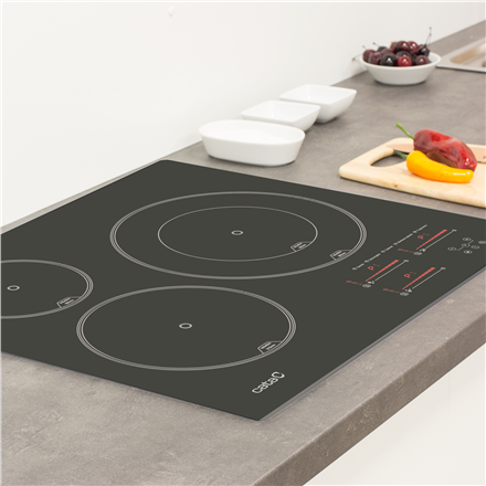 CATA Hob | INSB 6028 BK | Induction | Number of burners/cooking zones 3 | Slider Touch | Timer | Bla