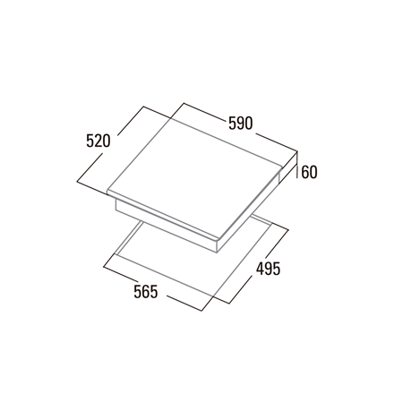 CATA Hob | INSB 6028 BK | Induction | Number of burners/cooking zones 3 | Slider Touch | Timer | Bla