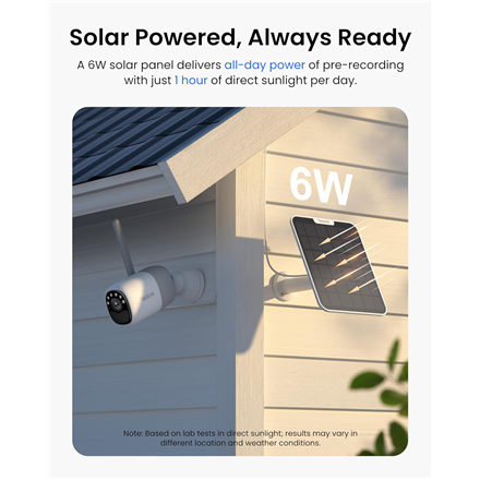 Reolink Wireless Pan & Tilt Long Lasting Solar/Battery Camera with Spotlights | Altas Series B630 wi